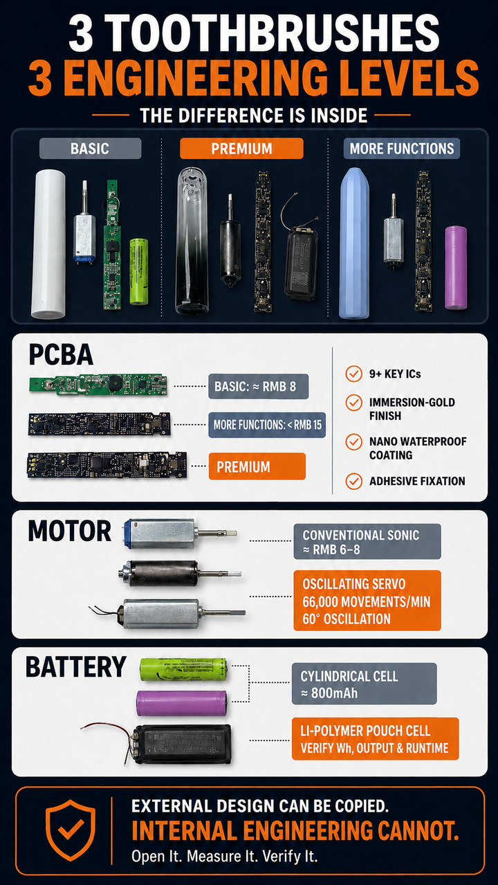Electric Toothbrush Teardown: What Buyers Miss Inside