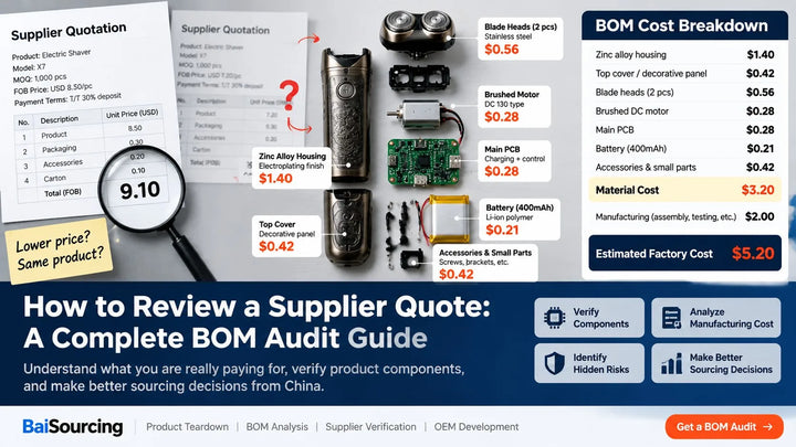 How to Review a Supplier Quote: A Complete BOM Audit Guide for China Sourcing
