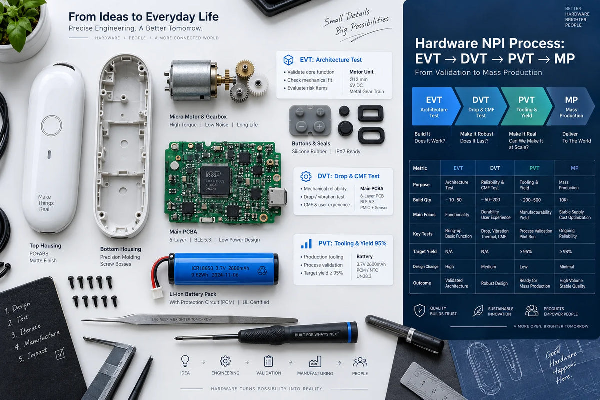 From Prototype to Mass Production: The EVT, DVT, and PVT Stages of China Hardware Manufacturing