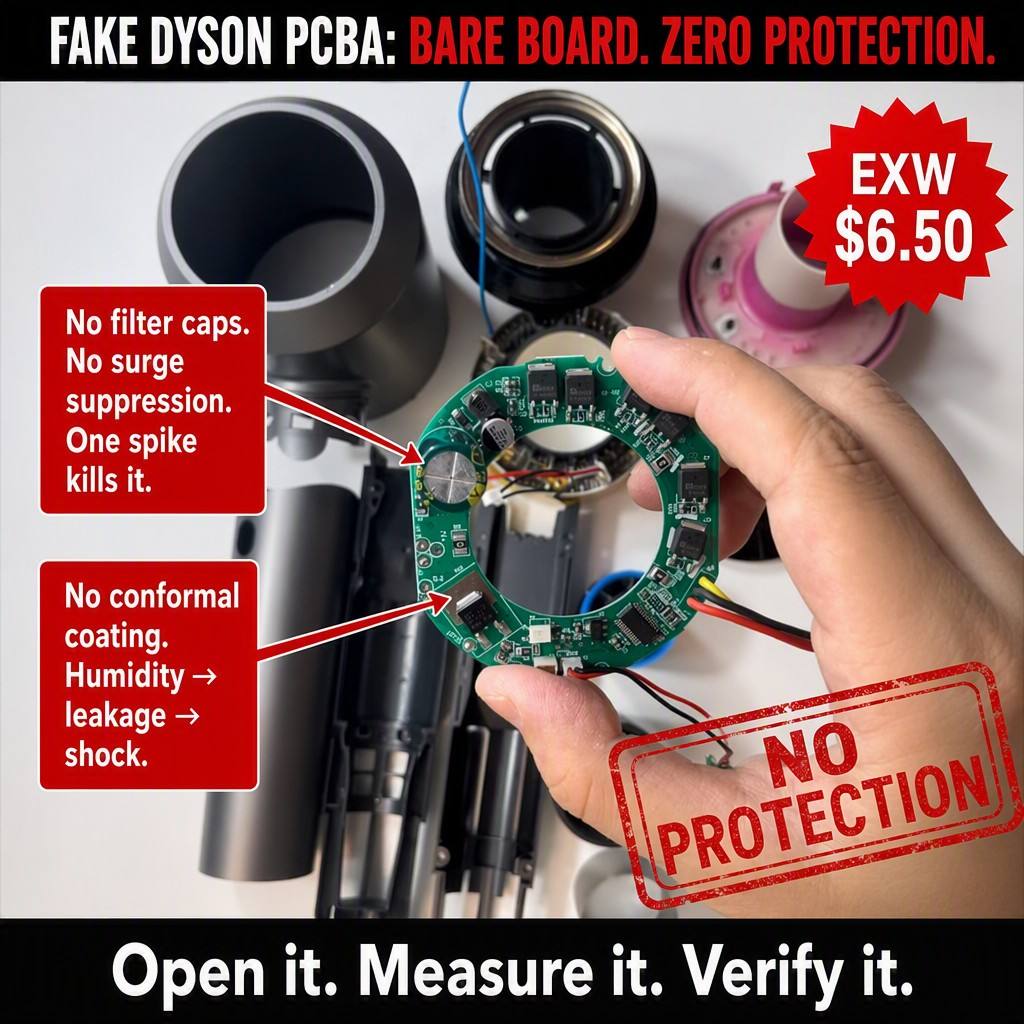 $6.50 Dyson-Copy Hair Dryer: Complete Component-Level Safety Audit — Fire, Shock & Certification Risks
