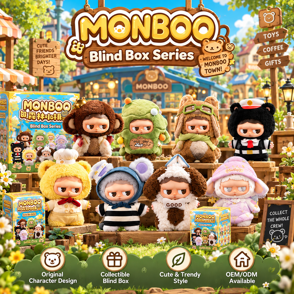 MONBOO Forest Town Series Blind Box Plush Toy (Model: MHB016)