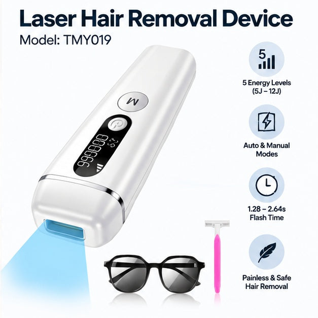 IPL Laser Hair Removal Device (Model: TMY019)
