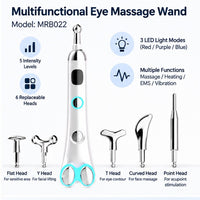 Multifunctional Eye & Face Massage Wand Model MRB022 White Background