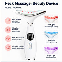 Neck & Face Beauty Massager Model MJY018 White Background