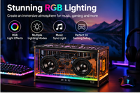 Retro Transparent RGB Speaker YXFA-006 Cyberpunk Mechanical Design