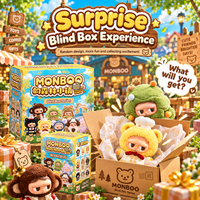 MONBOO Forest Town Plush Characters Display
