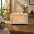 Mountain Scene Aroma Diffuser with Flame Mist Effect