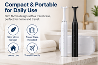 Sonic Electric Dental Flosser KQHL-003 16mm Slim Pen Design & IPX7 Waterproof