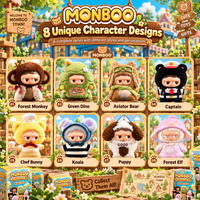 MONBOO Plush Characters Embroidery Details