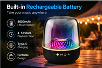 Portable RGB Bluetooth Speaker YXFA-002 Wireless Karaoke & Multiple Inputs