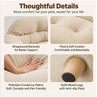 Cloud-Style Pet Sofa with Wraparound Bolsters (MPJ024) - product image 3
