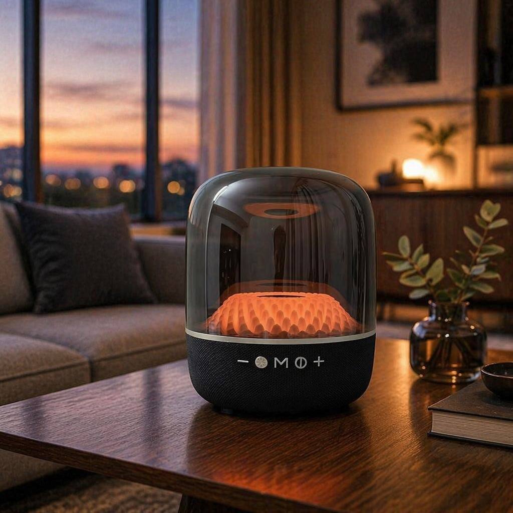 Mini Capsule Ambient Light Bluetooth Speaker - Smoke