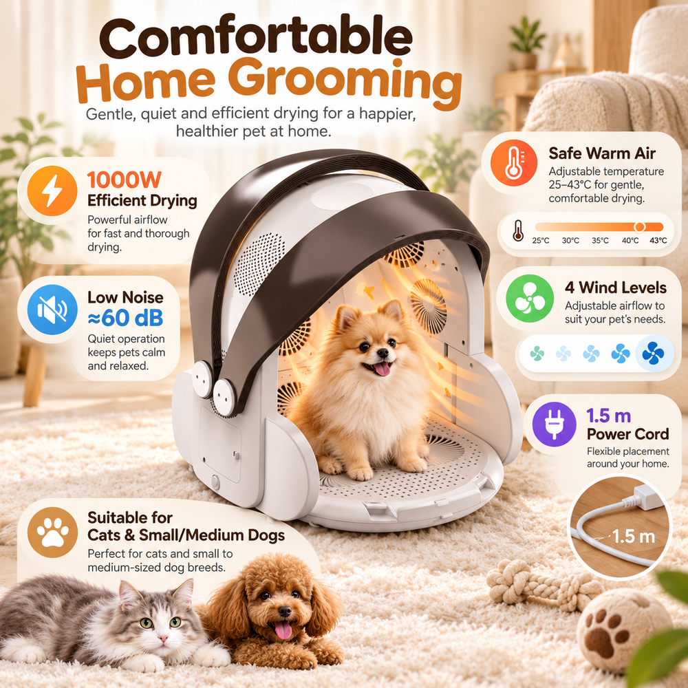 Foldable 1000W Pet Drying Box