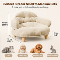 Cloud-Style Pet Sofa with Wraparound Bolsters (MPJ024) - product image 4