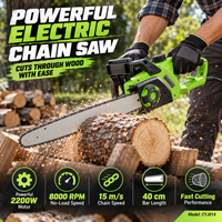 2200W Electric Chain Saw (Model: CYJ014) - Image 2