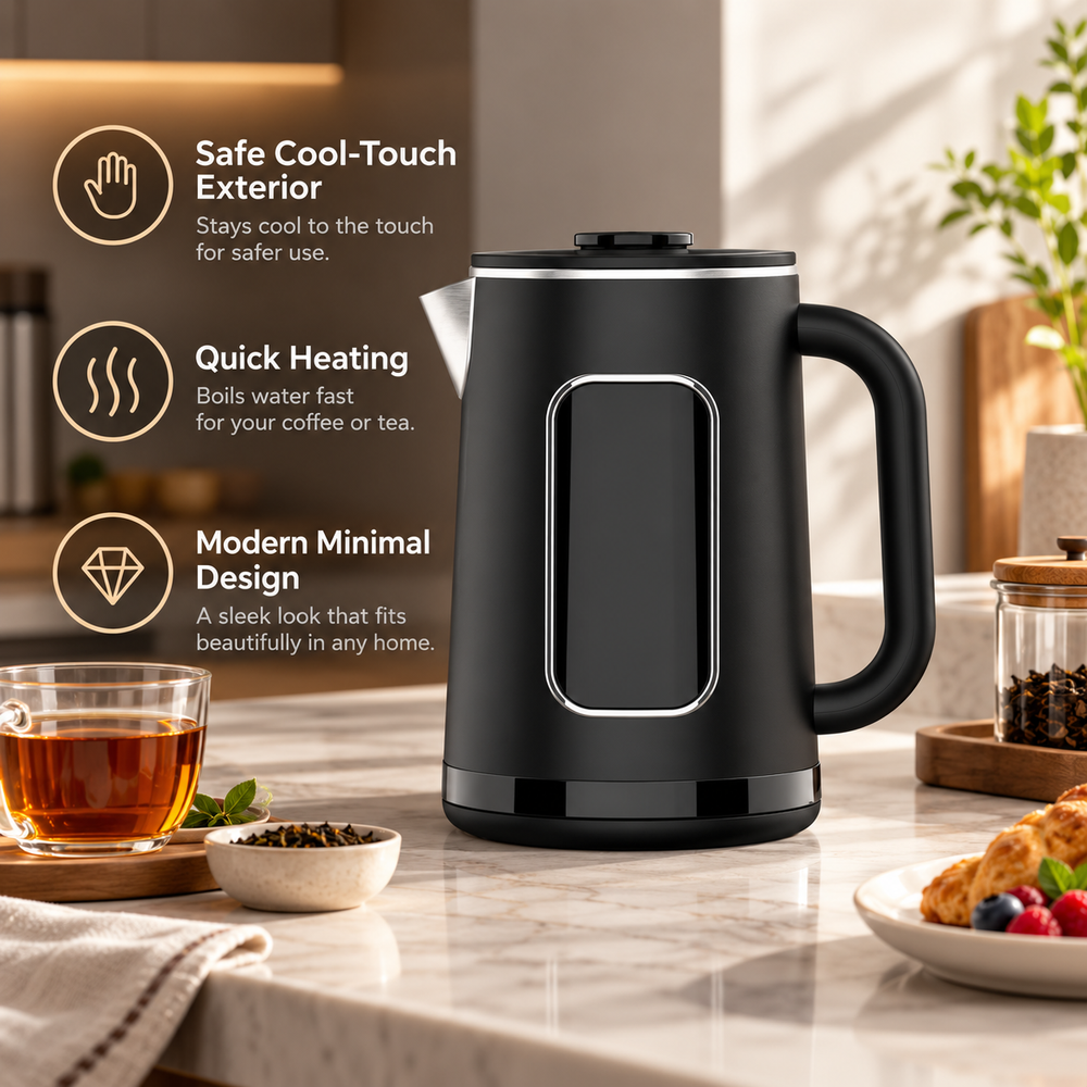 1.6L Double-Wall Electric Kettle