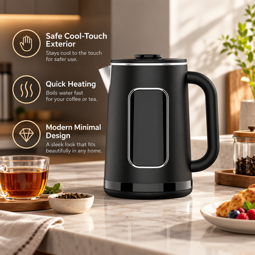 1.6L Double-Wall Electric Kettle
