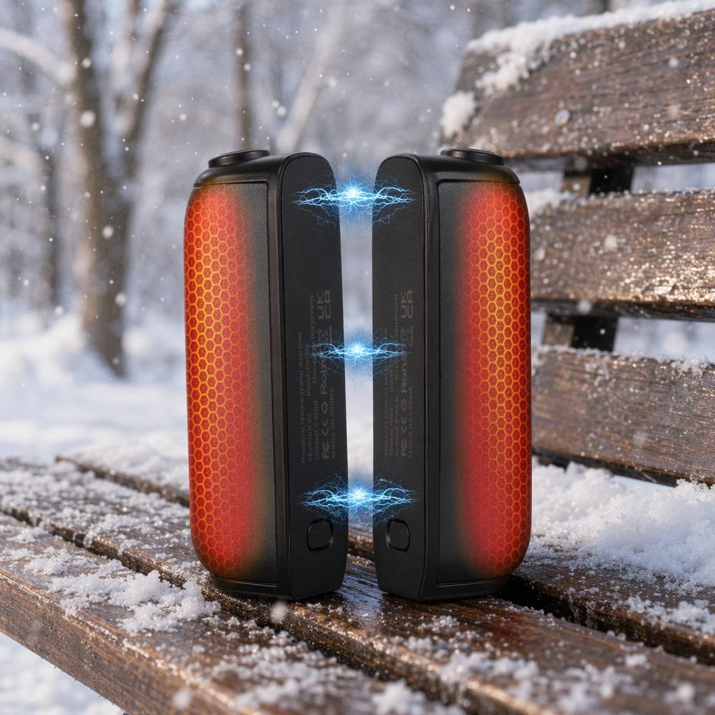 Twin Portable Rechargeable Hand Warmers - 10000mAh