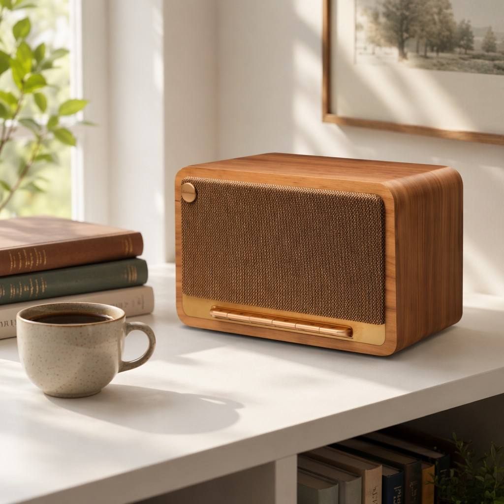 Retro Wood Grain Bluetooth Speaker - Soundcore