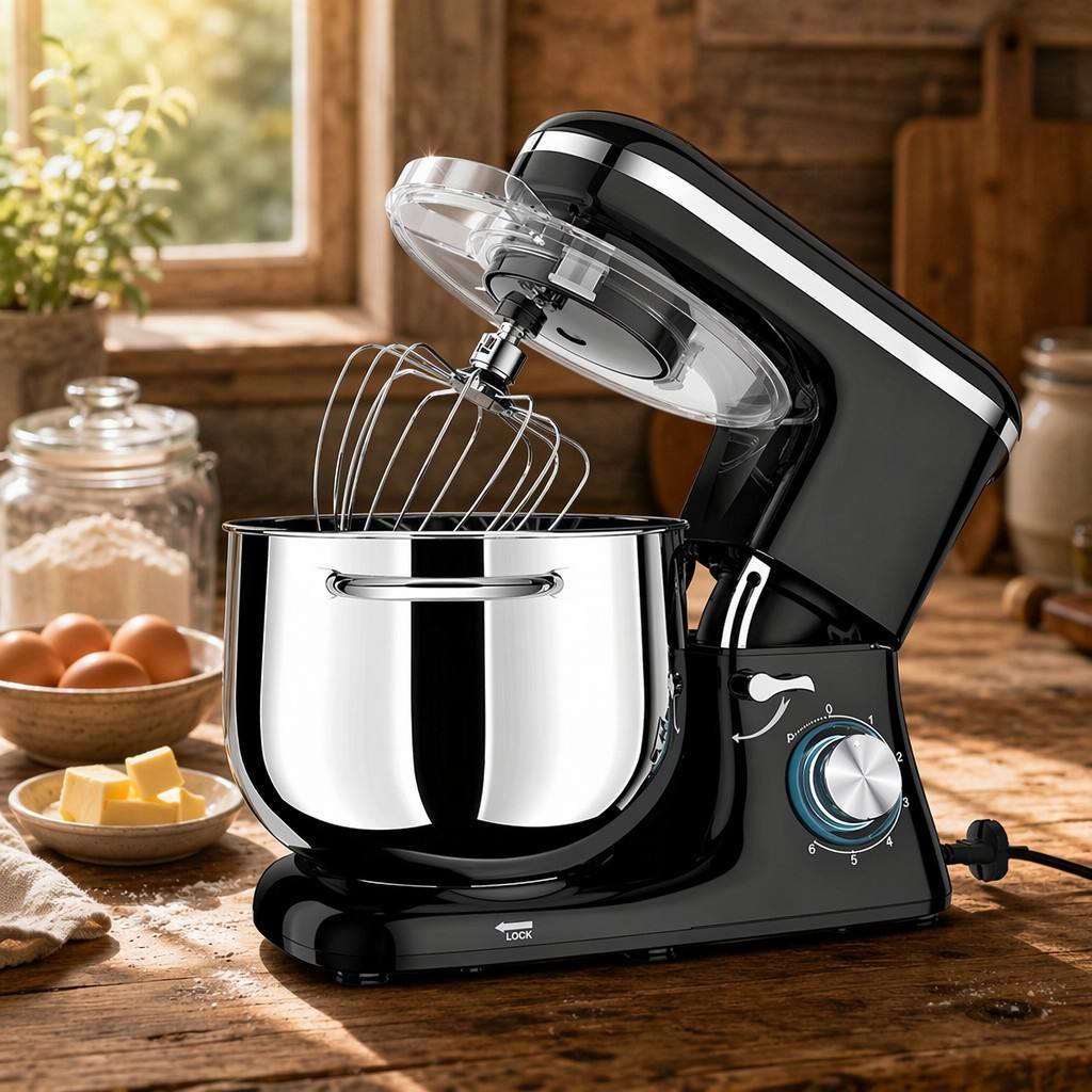 Stand Mixer - 6-Speed with Stainless Steel Bowl