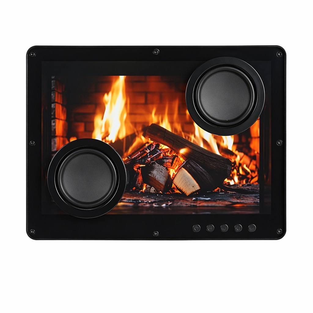 3D Fireplace Effect Bluetooth Speaker Heater