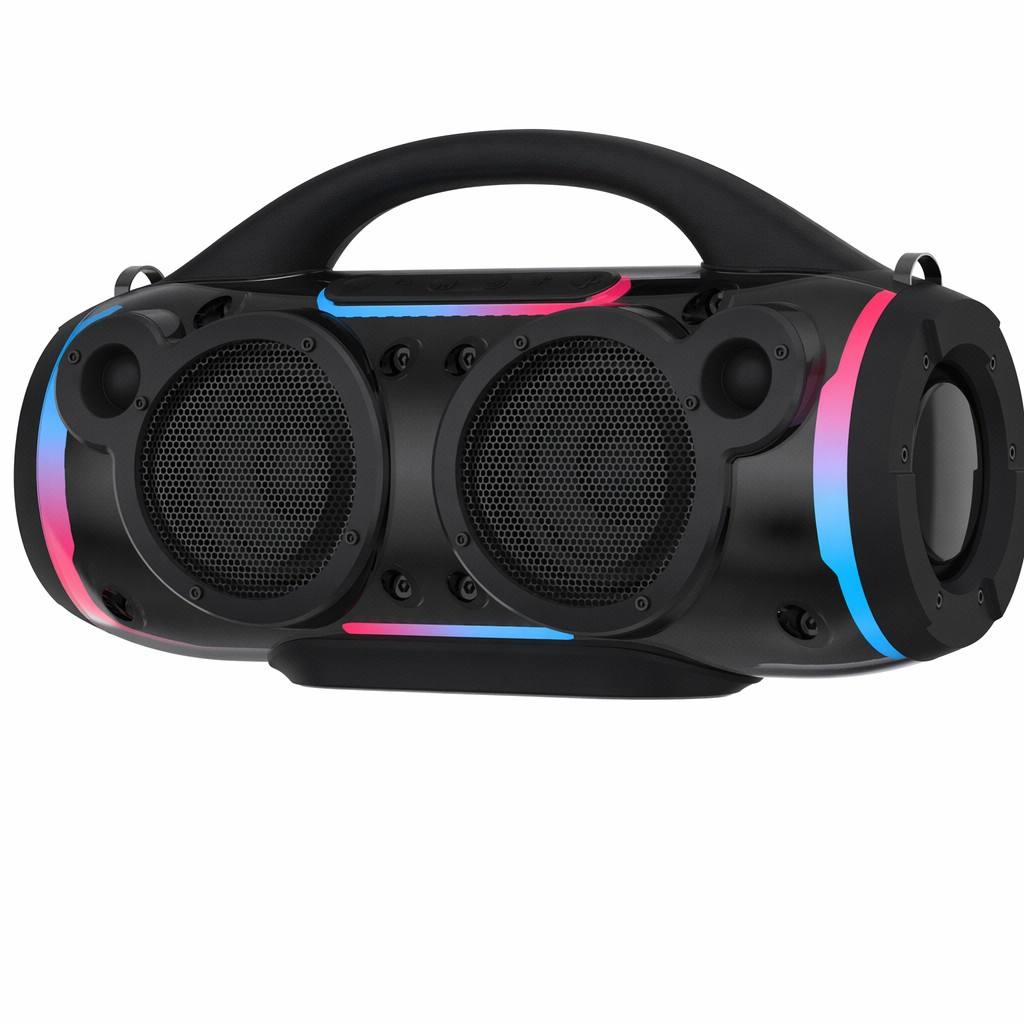 Portable Party Boombox - Full RGB LED Bluetooth Speaker