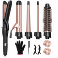 8-in-1 Hair Styling Kit with Flat Iron Handle